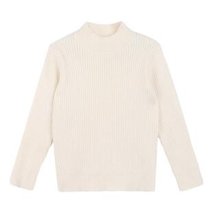 小o宝okids男童加厚打底毛衣儿童冬季新款男孩半高领针织衫上衣冬