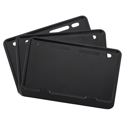 摩托车牌照框磨砂黑铝合金后牌架