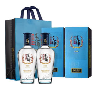 劲牌毛铺旗舰店黑荞酒52度500ml*2瓶苦荞酒白基酒礼盒礼袋口粮酒