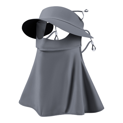 黑胶帽檐面罩女防紫外线防晒口罩