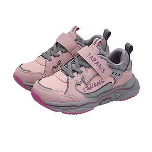 泰兰尼斯春秋新款男女童运动鞋缓震透气轻便抓地时尚设计舒适便捷