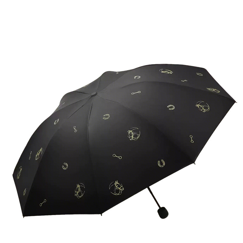 天堂伞黑胶防晒晴雨两用三折便携