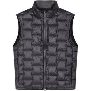 [黑支线/白鹅绒]速写男装秋冬新款男士羽绒马甲立领95白鹅绒