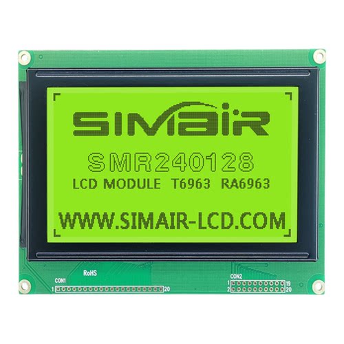 LCD240128B液晶屏模块 T6963 并口 5V3.3V 蓝屏 240128点阵显示屏