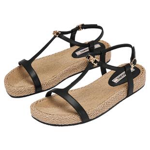 【下拉领券】73hours女鞋慢游小岛夏季新款度假风一字带罗马凉鞋