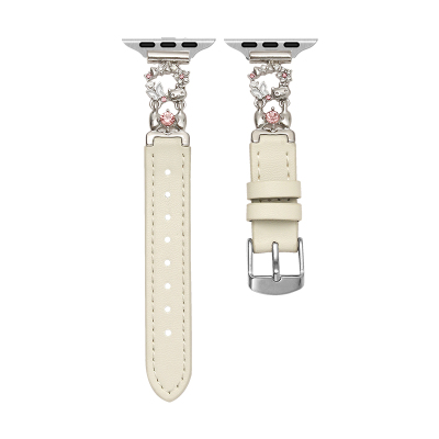 手表FIT4秋冬新蝴蝶间皮表带百搭