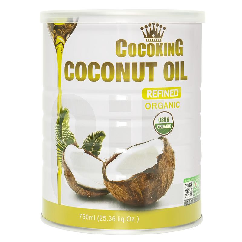 菲律宾进口cocoking椰冠有机精炼纯椰子油烘焙烹饪食用油天然750