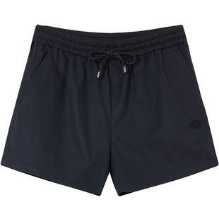 URLAZH有兰春秋新款洋气时尚黑色宽松直筒运动百搭休闲短裤女