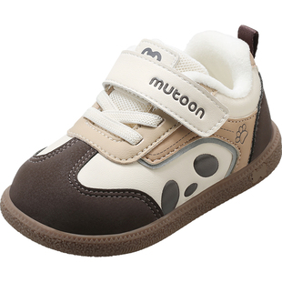 牧童童鞋宝宝学步鞋男童2025冬季新款熊猫软底机能鞋保暖棉鞋女童