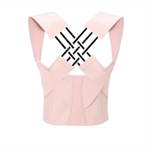 驼背矫正器男女夏季成年人专用矫姿带纠正大人圆肩体态背部神器