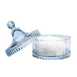 天然水晶消磁碗净化摆件白水晶碎石手链消磁石玻璃碗收纳盒黑曜石