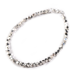 碎银手链女男925银碎银子项链散珠子小众设计银手镯碎银几两手串