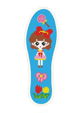 琪你她儿童十字绣鞋垫手工半成品