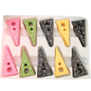 蛋糕装饰黑白巧克力片五角星三角形围边摆件DIY烘培插件创意配件