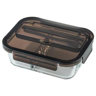 onlycook玻璃饭盒可微波炉加热便当盒带勺筷食品级密封餐盒保鲜盒