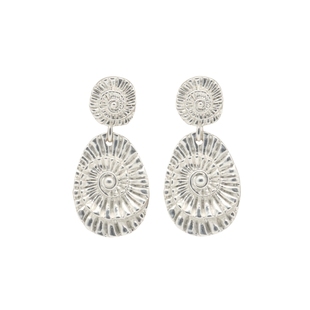 CLOSENSE『远古印记』系列原创螺化石纹理耳饰艺术穿搭无耳洞耳夹