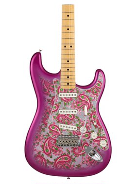 Fender纷达 限定版粉色佩斯利 Stratocaster 电吉他