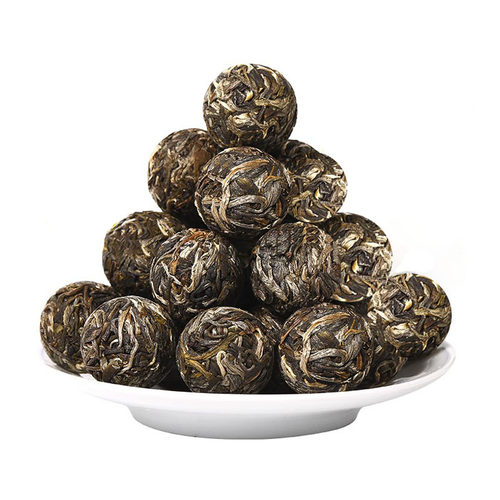 不是冰岛昔归老班章长生普洱茶生茶小龙珠球形沱粒装茶叶500g桶装