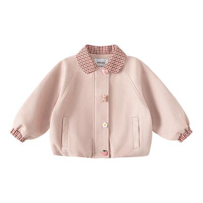 女童外套2026春季新款洋气棒球服