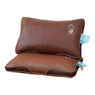 枕头护颈椎荞麦皮硬枕芯睡觉专用茶梗助睡眠头颈椎枕编藤夏季枕头