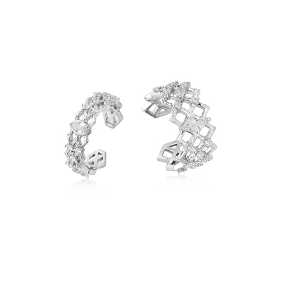 ARSIS粼境水波纹套戒时尚开口