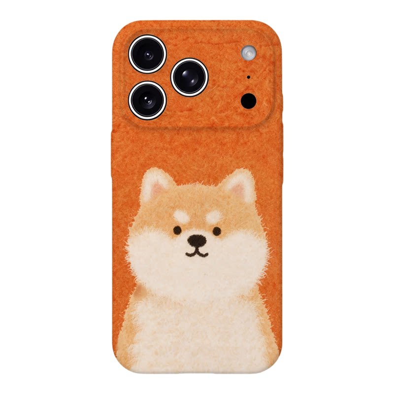 暖橘柴犬适用苹果18promax手机壳磁吸iPhone17新款16卡通可爱15菲林二合一14小众高级感13防摔12磨砂11保护套