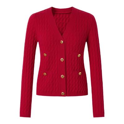 imm尹默修身亲肤舒适开衫毛衫