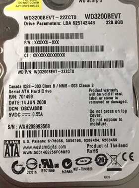 询价- WD3200BEVT-22ZCT0 WD3200B