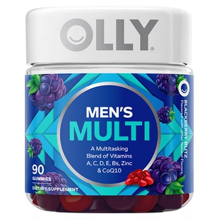 OLLY复合维生素男士辅酶Q10生物素男性多维C矿物质软糖进口90粒