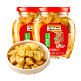 乌江口口脆榨菜300g大瓶什锦开味下饭夹馍小菜泡菜酱腌菜早餐配粥