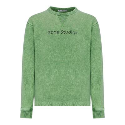 【断码】Acne Studios秋冬男女同款水钻宽松做旧薄绒卫衣300217