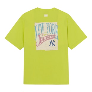MLB短袖男女26春夏新款户外NY大背标时尚透气休闲T恤|3ATSX0863