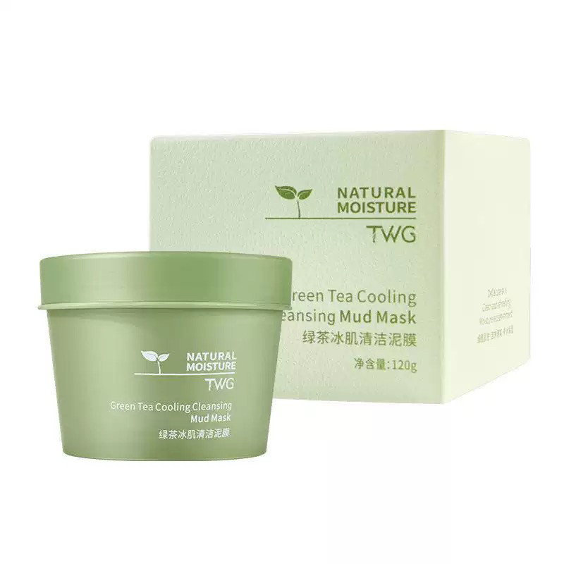 绿茶泥膜控油黑头涂抹式面膜