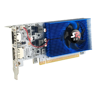 嵩睿低功耗亮机显卡GT7304G R5230半高刀卡GT1030单层办公服务器