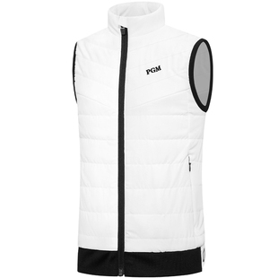 PGM高尔夫儿童马甲秋冬季男童运动服女童外套背心棉服青少年服装