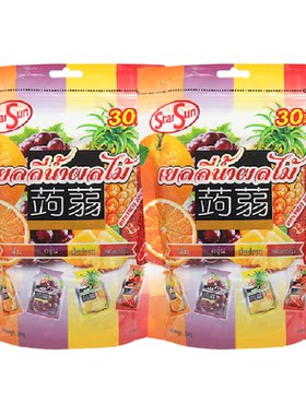 StarSun进口可吸式果冻390g×2袋