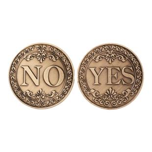 决策币YES/NO硬币许愿幸运币选择困难症整蛊魔术道具礼物恶搞玩具