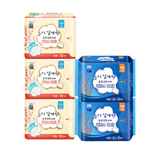 恩芝日夜用纯棉卫生巾韩国进口