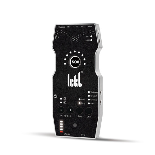 ickb so8第六代手机声卡直播专用唱歌设备全套户外麦克风抖音话筒