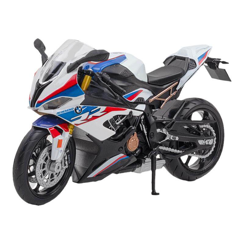 1:12宝马战斧摩托车模型S1000RR仿真机车男孩玩具车收藏摆件礼品