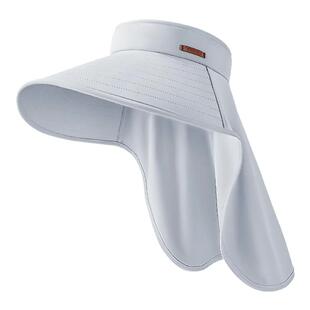 啄木鸟帽子男夏季防紫外线大檐遮脸空顶防晒帽户外钓鱼骑行防晒帽