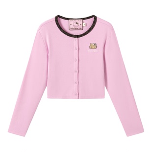 tbh野兽派家居三丽鸥Hello Kitty针织棉开衫可外穿家居服睡衣女