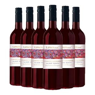 兰瑟幸福红赤霞珠脱醇红葡萄酒西拉黑皮诺无醇干酒无酒精红酒