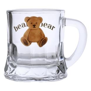 ins风小熊烧酒杯迷你烈酒杯果酒杯吃播专用杯一口杯家用玻璃杯子