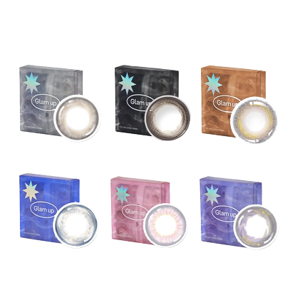 GLAM UP告白咖啡美瞳海盐燕麦日抛10片彩色近视小直径隐形眼镜