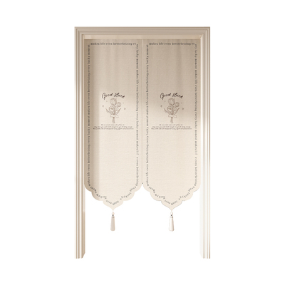 法式门帘隔断帘卧室房间免打孔