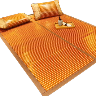 凉席竹席可折叠夏季草席学生宿舍单人席子藤席官方冬夏两用软双面