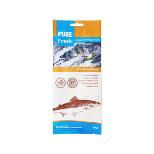 腐败猫2-喵达冻干 宠物零食肉干三文鱼鳕鱼大块肉粒 营养美味健康