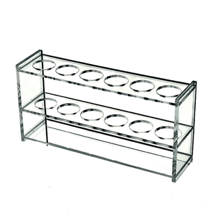 实验室10ml 50ml 100ml 有机玻璃比色管架试管架多功能支架试管架 6孔 12孔单/双排亚克力干花花架实验室用