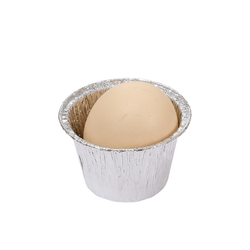 烘焙模具金色布丁杯一次性铝箔蛋糕杯带盖锡纸磨具圆形烧烤打包碗